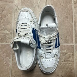 Valentino Garavani used white and blue size 42 US 9.5